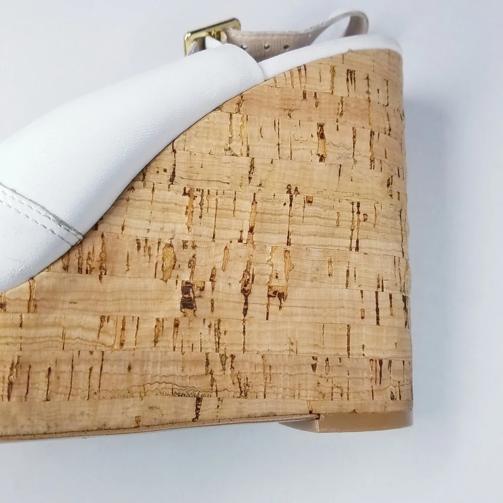 🌸 Kate Spade | White Wedge Espadrilles 9‎